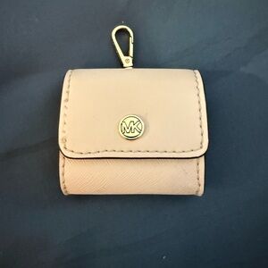 Michael Kors Beige Key Holder